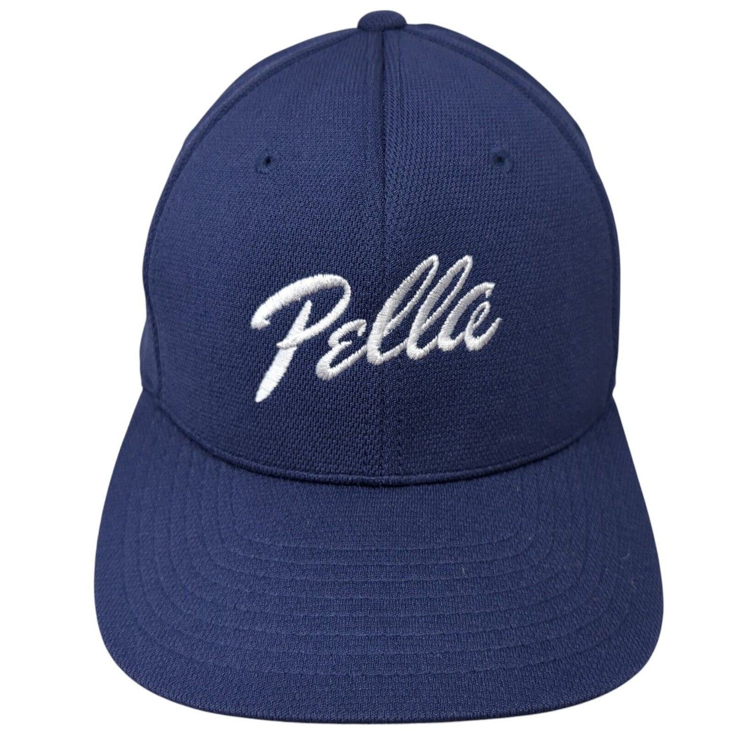 Pellce Fitted Hat Blue L/XL Embroidered Stretch Flexfit Sport-Tek