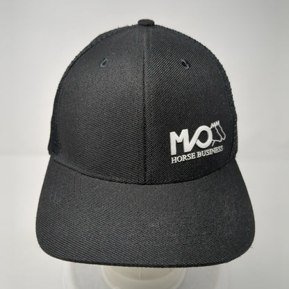 Horse Business Snapback Mesh Back Trucker Hat Black One Size Champ