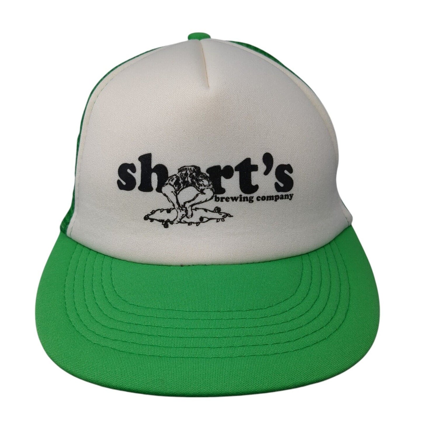 Short's Brewing Company Snapback Trucker Hat Green One Size Mesh Back