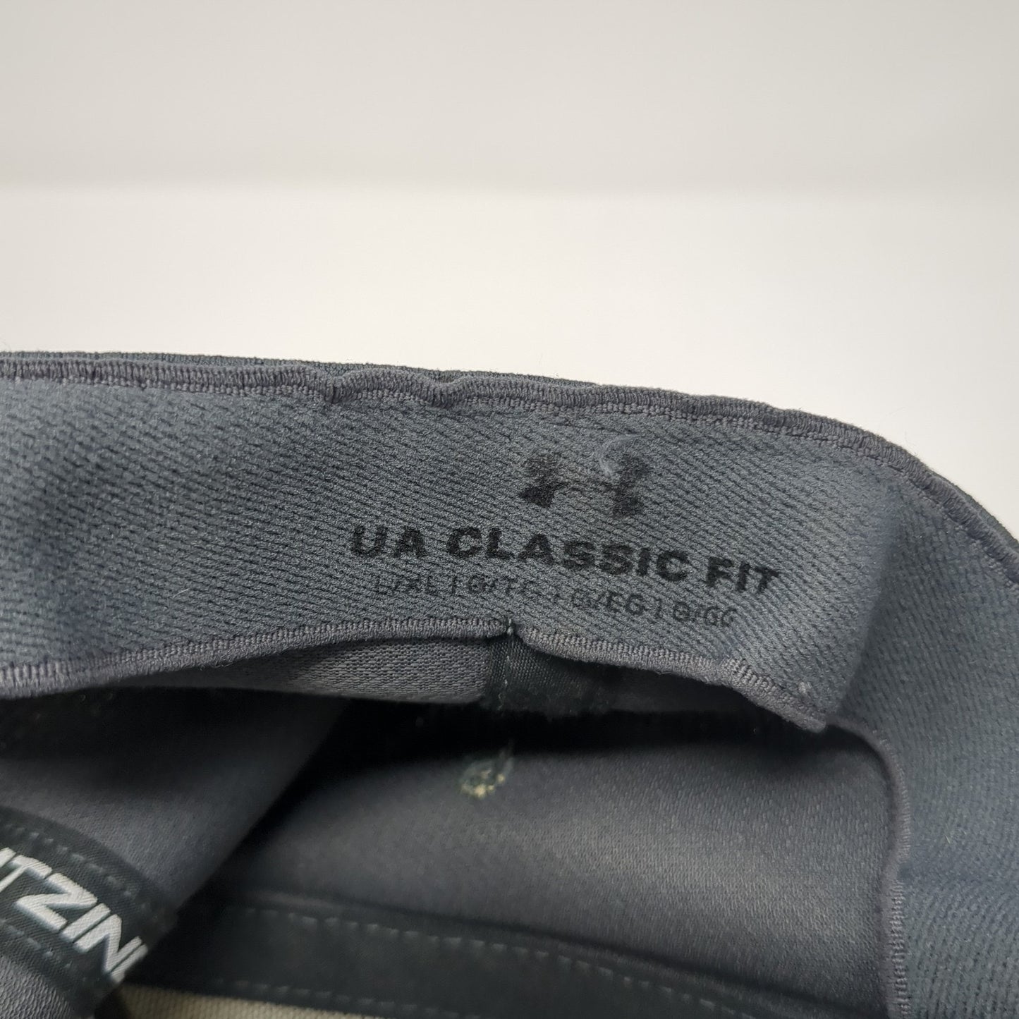 Under Armour Fitted Hat Gray XL Embroidered UA Classic Fit Blitzing