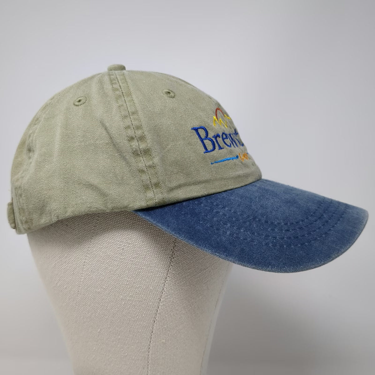 Port & Company Baseball Cap Green Blue One Size Brewster West Embroidered Hat