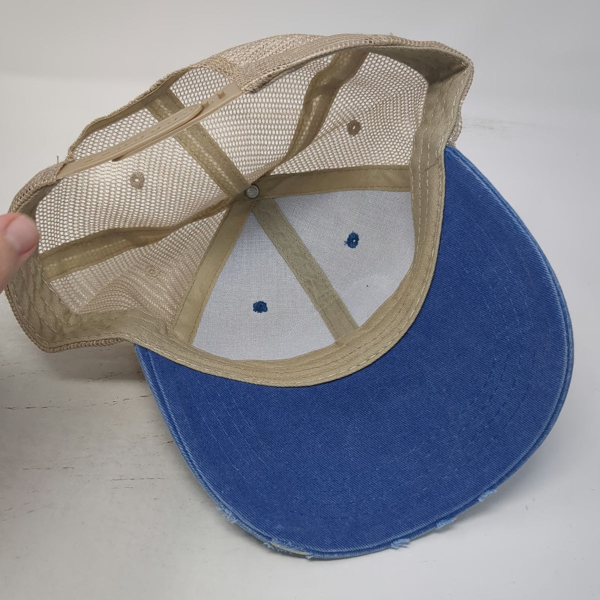 Blue One Size Trucker Hat Sunflower Patch Mesh Snapback Inspirational Quote Bill