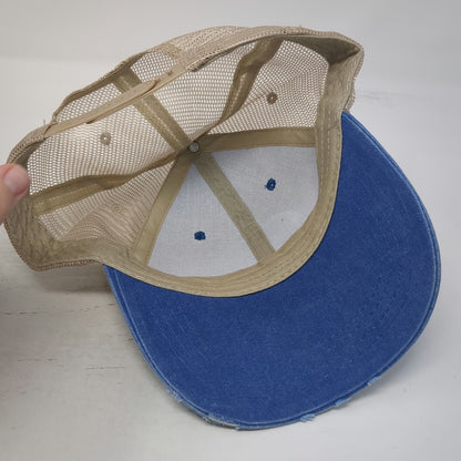 Blue One Size Trucker Hat Sunflower Patch Mesh Snapback Inspirational Quote Bill