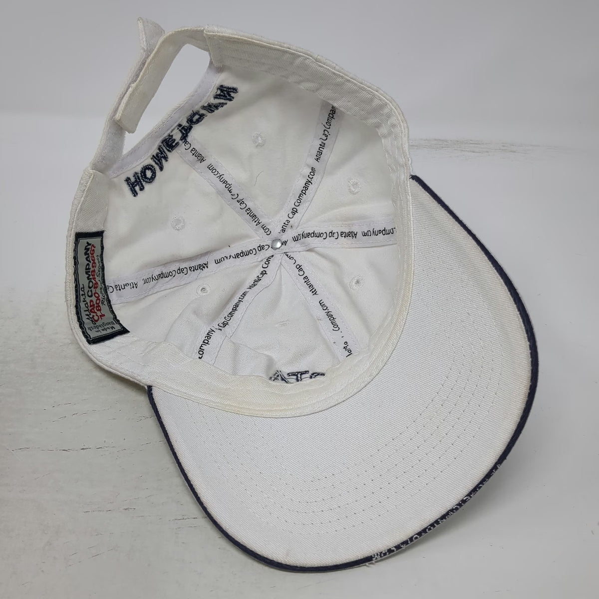 Atlanta Cap Company Hometown Toyota Baseball Cap White One Size Strapback Hat