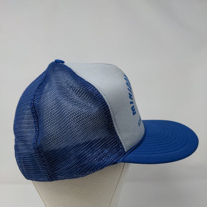 Minidoka County Fair & Rodeo Snapback Trucker Hat Blue OSFA Mesh Back Rope