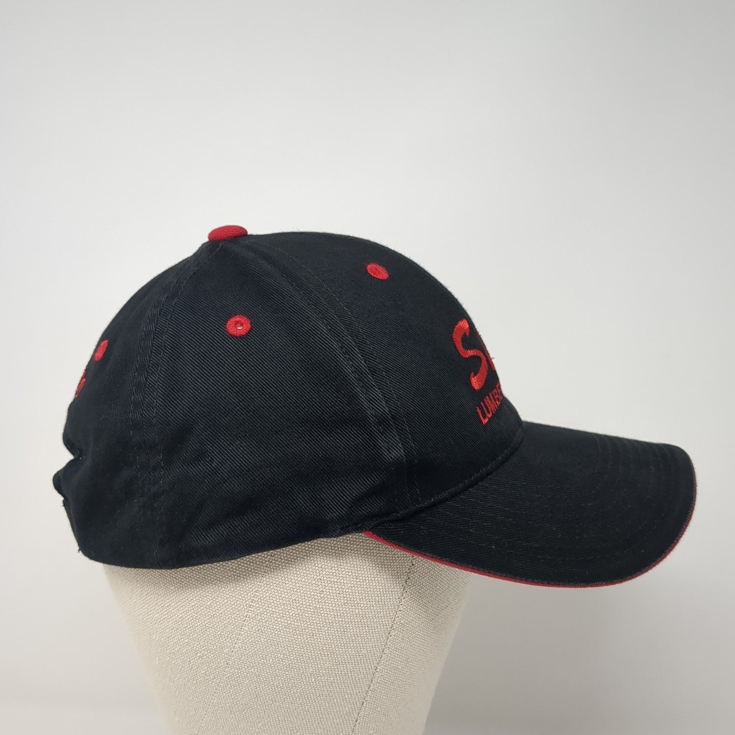 Sims Lumber Company Buywood Baseball Cap Black OS Adjustable Embroidered Otto
