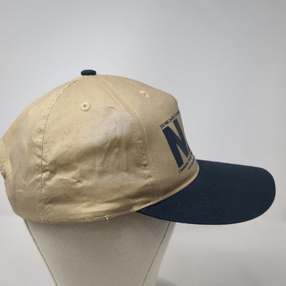 Lite Pro 5 Panel Beige Blue Vintage Snapback Industrial NAO Inc Cotton Hat