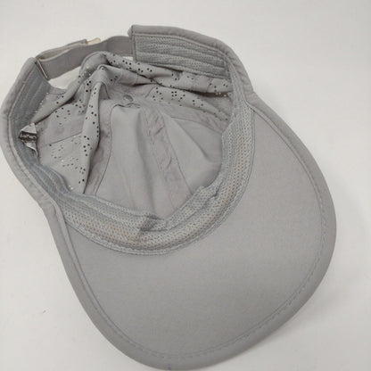 Layer Strapback Hat Gray OSFA Adjustable Laser Cut 6 Panel Solid
