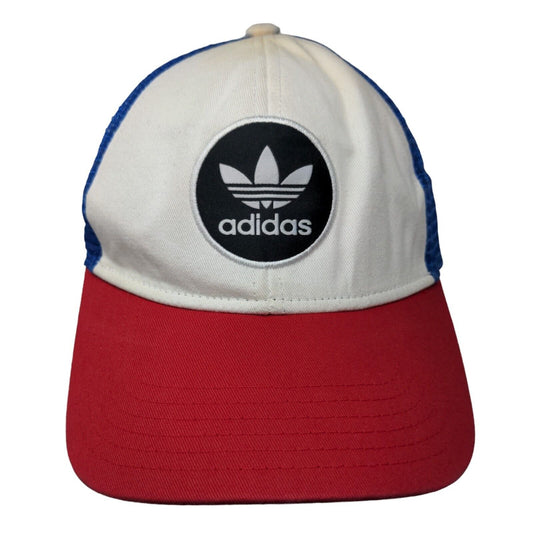 Adidas Snapback Trucker Hat Multicolor One Size Embroidered Mesh Back 6 Panel