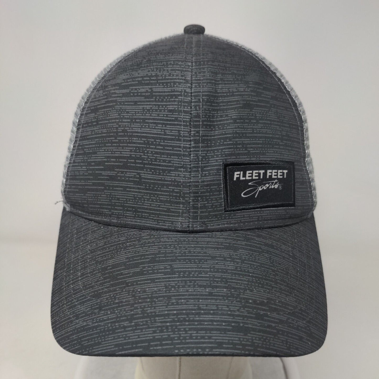 Fleet Feet Sports Snapback Mesh Back Trucker Hat Gray OSFM Boco Gear