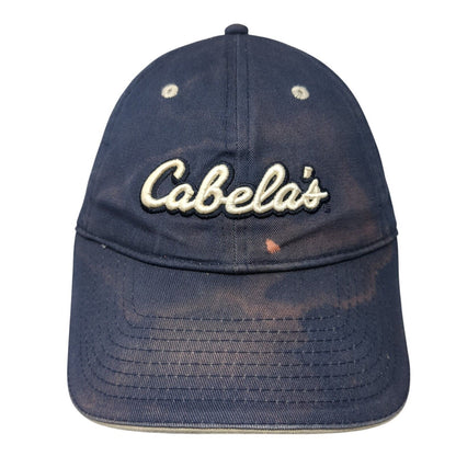 Cabela's Worlds Foremost Outfitters Slideback Hat Blue OS Adjustable Embroidered