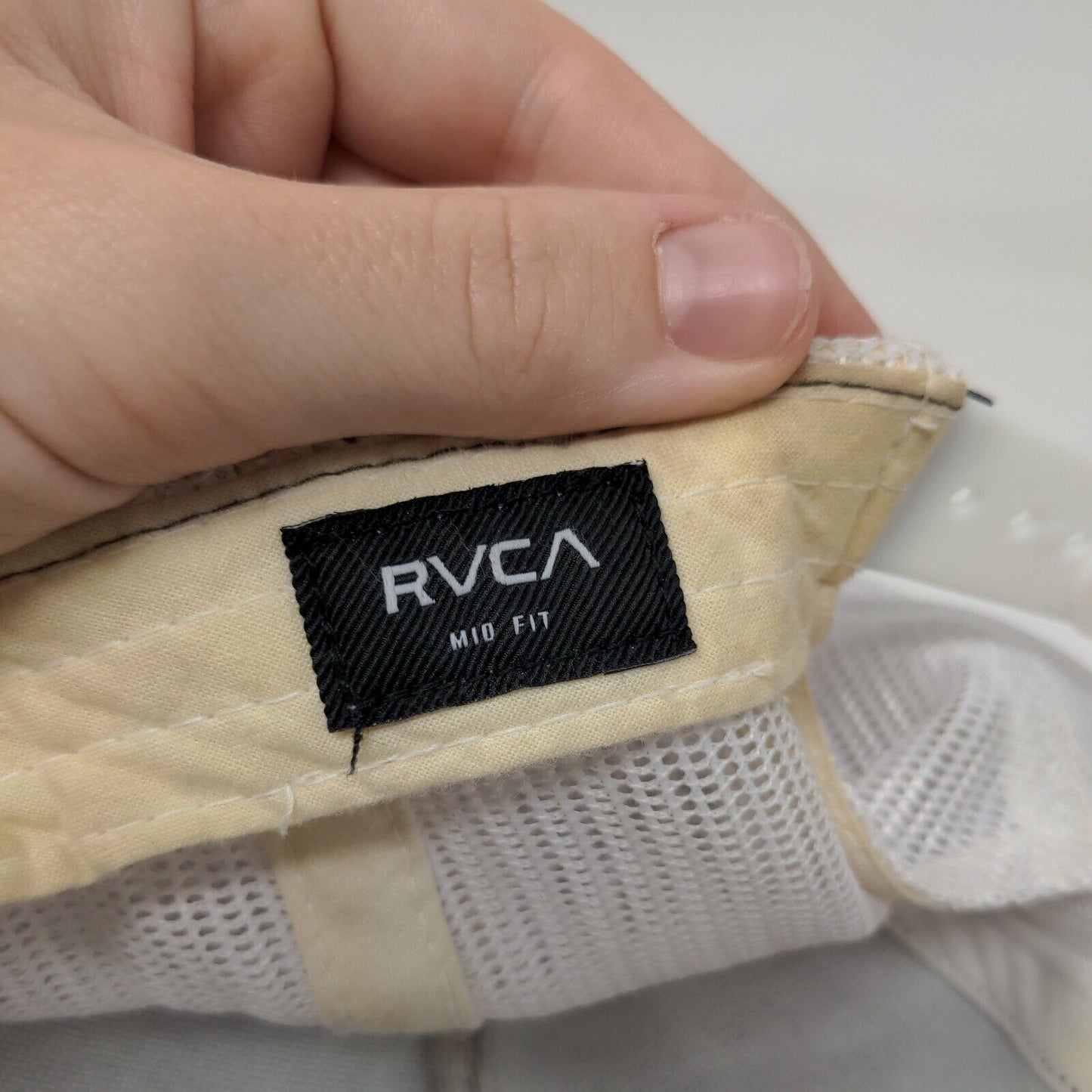 RVCA VA Patch Snapback Mesh Back Trucker Hat Multi Mid Fit Colorblock