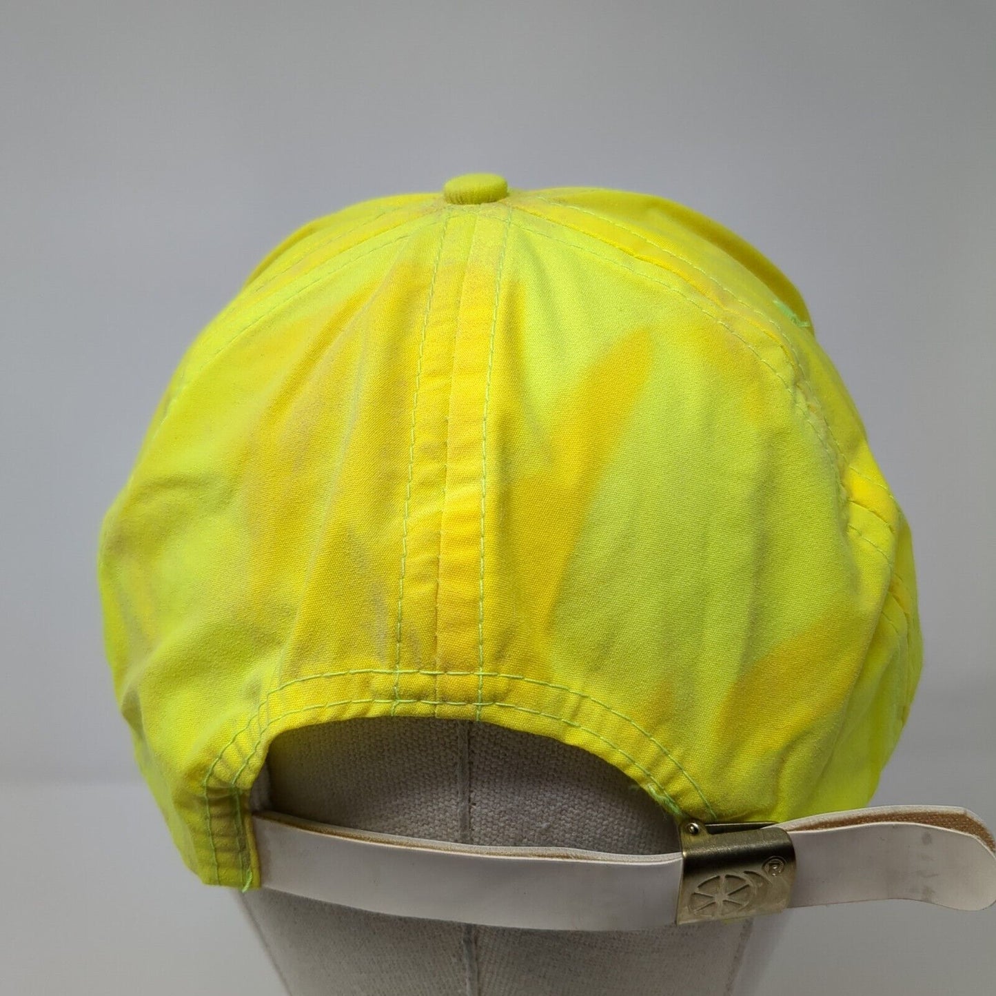 National Donkey & Mule Show Caldwell ID 1990 Slideback Hat Yellow One Size Rope