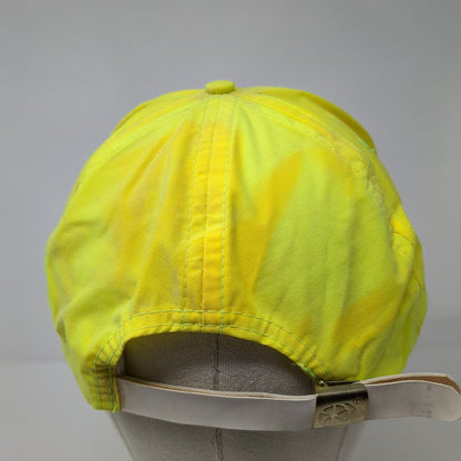National Donkey & Mule Show Caldwell ID 1990 Slideback Hat Yellow One Size Rope