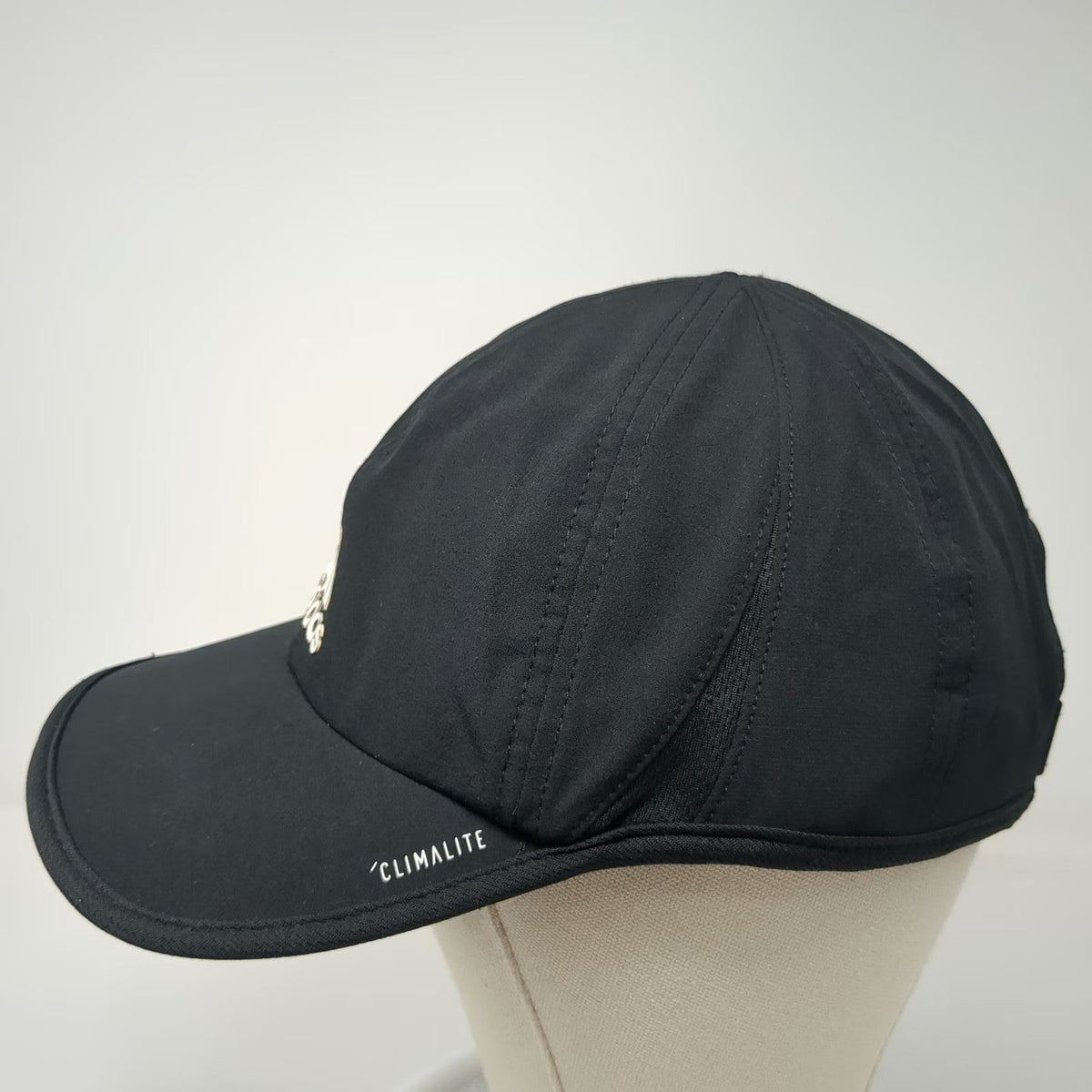 Adidas Baseball Cap Black One Size Climalite Performance Strapback Training Hat