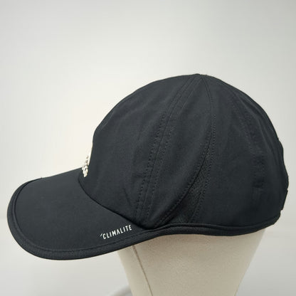 Adidas Baseball Cap Black One Size Climalite Performance Strapback Training Hat