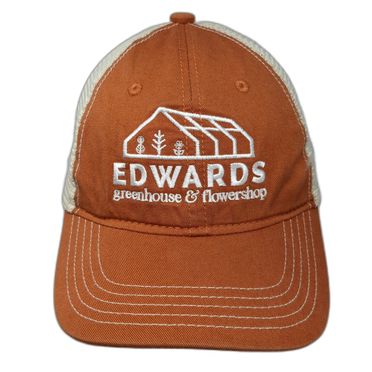 Pistil Trucker Hat Brown One Size Snapback Mesh Edwards Greenhouse Flowershop