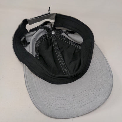 Mission Strapback Hat Gray One Size Adjustable Vented Holes 6 Panel Wet To Cool