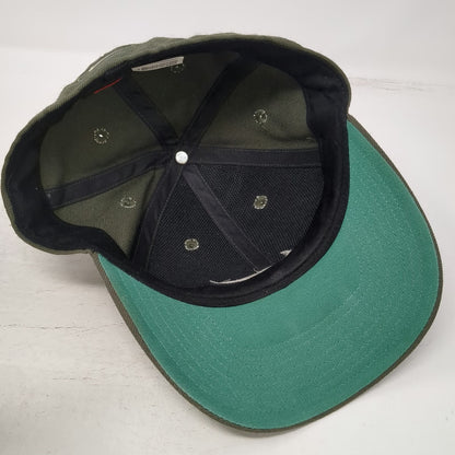 Nike Baseball Cap Green 6 7/8 Fitted Wool Blend Swoosh Logo Hat Vintage Red Tag