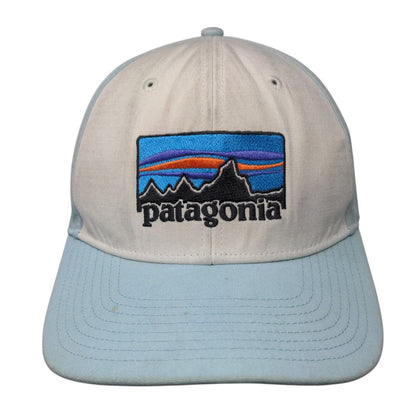 Patagonia Snapback Hat Blue OSFA Adjustable Embroidered 6 Panel Organic Cotton