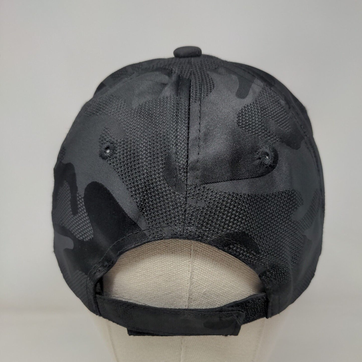 Unbranded Strapback Hat Black Camouflage One Size Adjustable 6 Panel