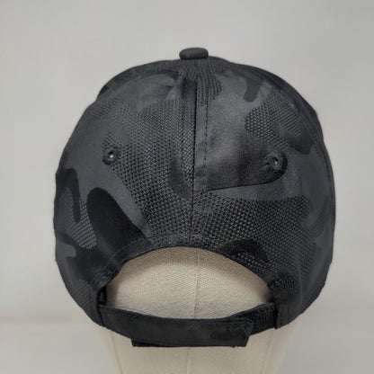 Unbranded Strapback Hat Black Camouflage One Size Adjustable 6 Panel