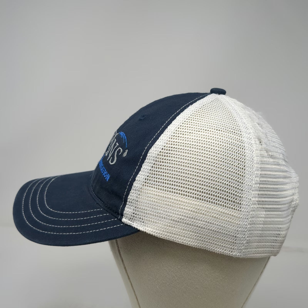 Richardson Trucker Hat Blue L Mesh Back Snapback Romans Precision Irrigation