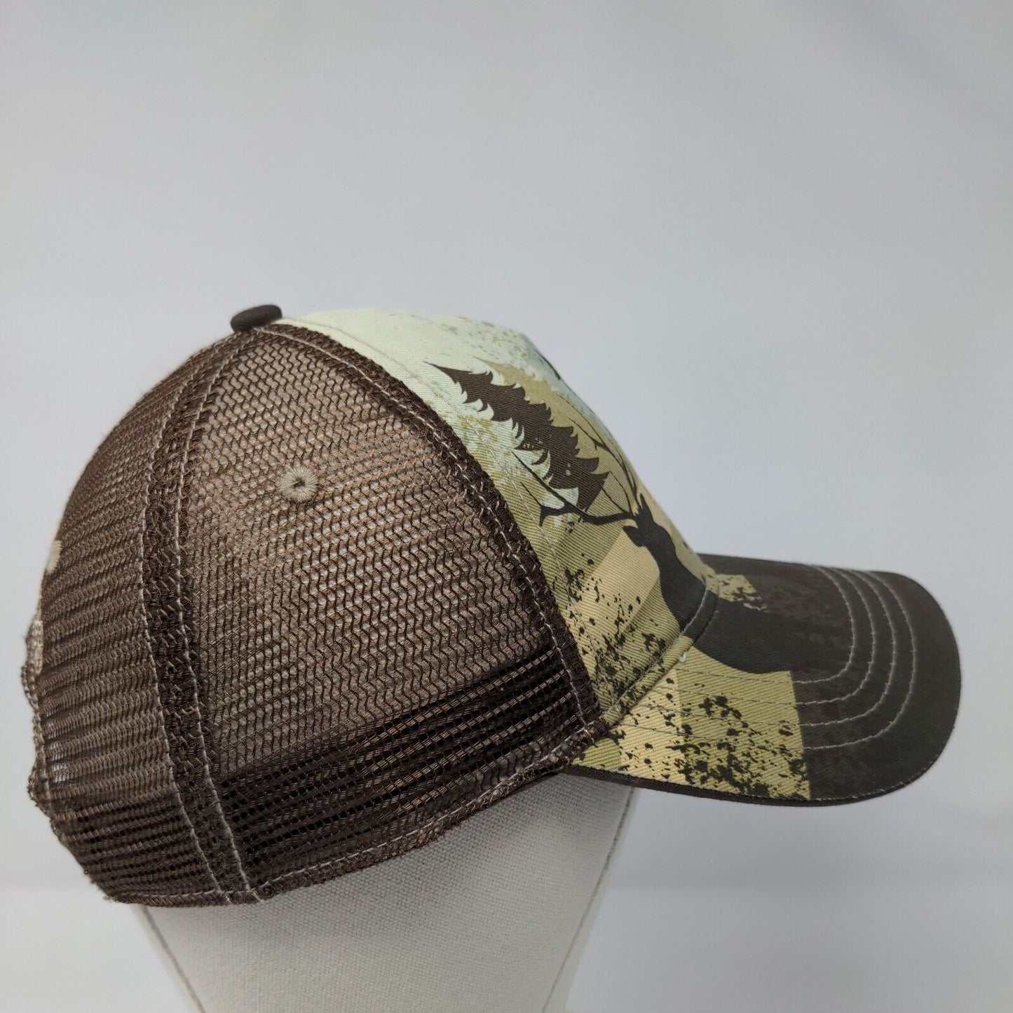 Browning Snapback Trucker Hat Camouflage OS Adjustable Embroidered Mesh Back