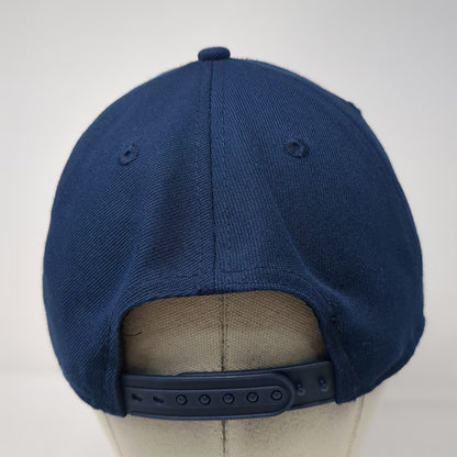 Crowns 5 Panel Blue Hat One Size Meet A Local Head West Mountain Snapback Cap