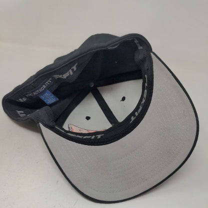 Port Authority Men's Fitted Hat Black Size L/XL Embroidered #48 Logo