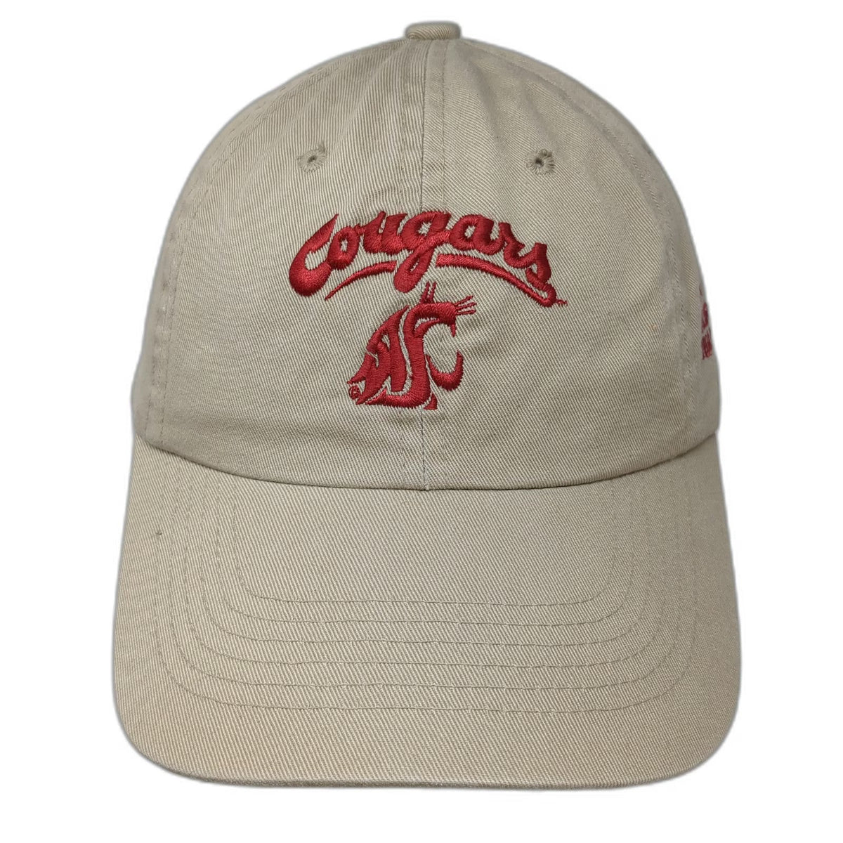 Sportsman Washington State Cougars NCAA Beige One Size Hat 2003 Holiday Bowl Red
