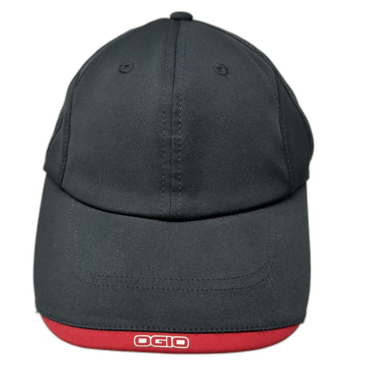 OGIO Baseball Cap Black One Size Polyester Slideback Hat Curved Brim Logo