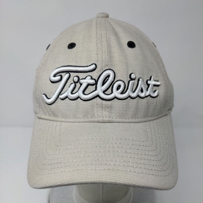 Titleist Fitted Golf Hat Tan Small/Medium Embroidered Solid 6 Panel