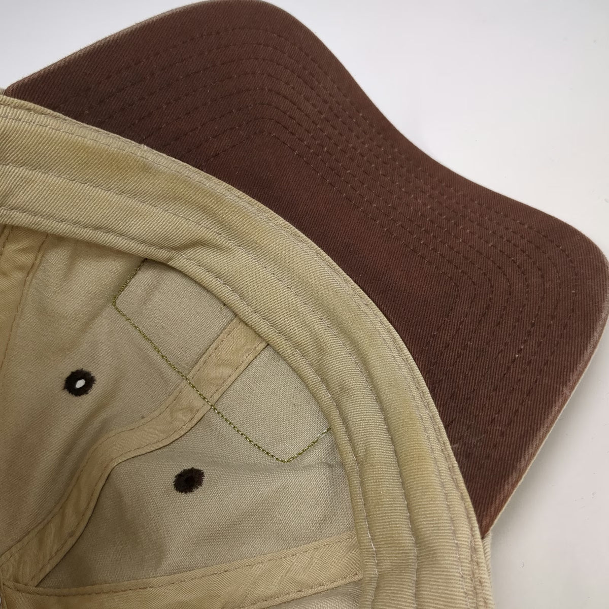 Cabela's Baseball Cap Beige Brown One Size 1961 Outdoor Gear Slideback Logo Hat