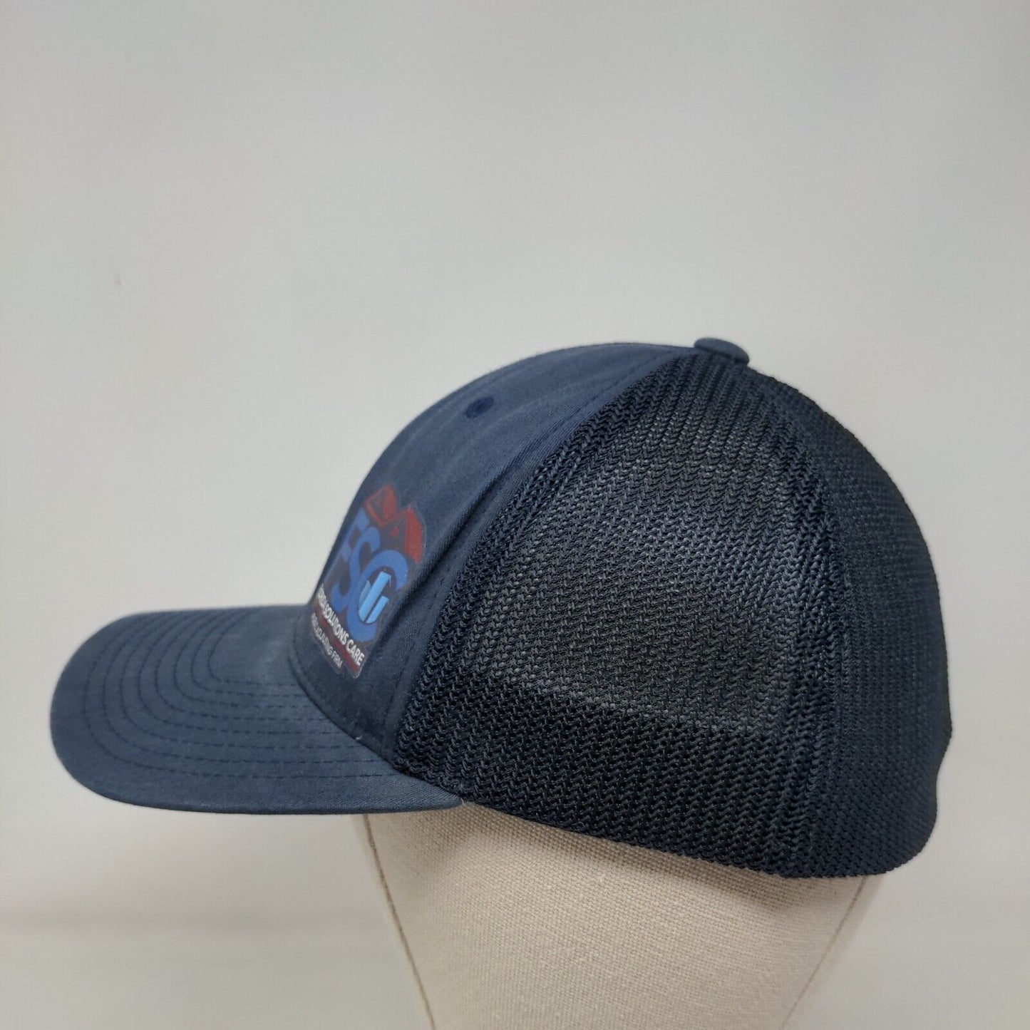 Florida Solutions Care Public Adjusting Firm Fitted Trucker Hat Blue OS Mesh