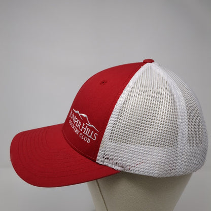 Juniper Hills Country Club 2023 Snapback Trucker Hat Red M/L Mesh Richardson
