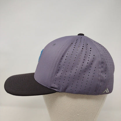 Ignite Fitted Hat Gray S/M Breathable Embroidered 6 Panel 474F Pacific Headwear