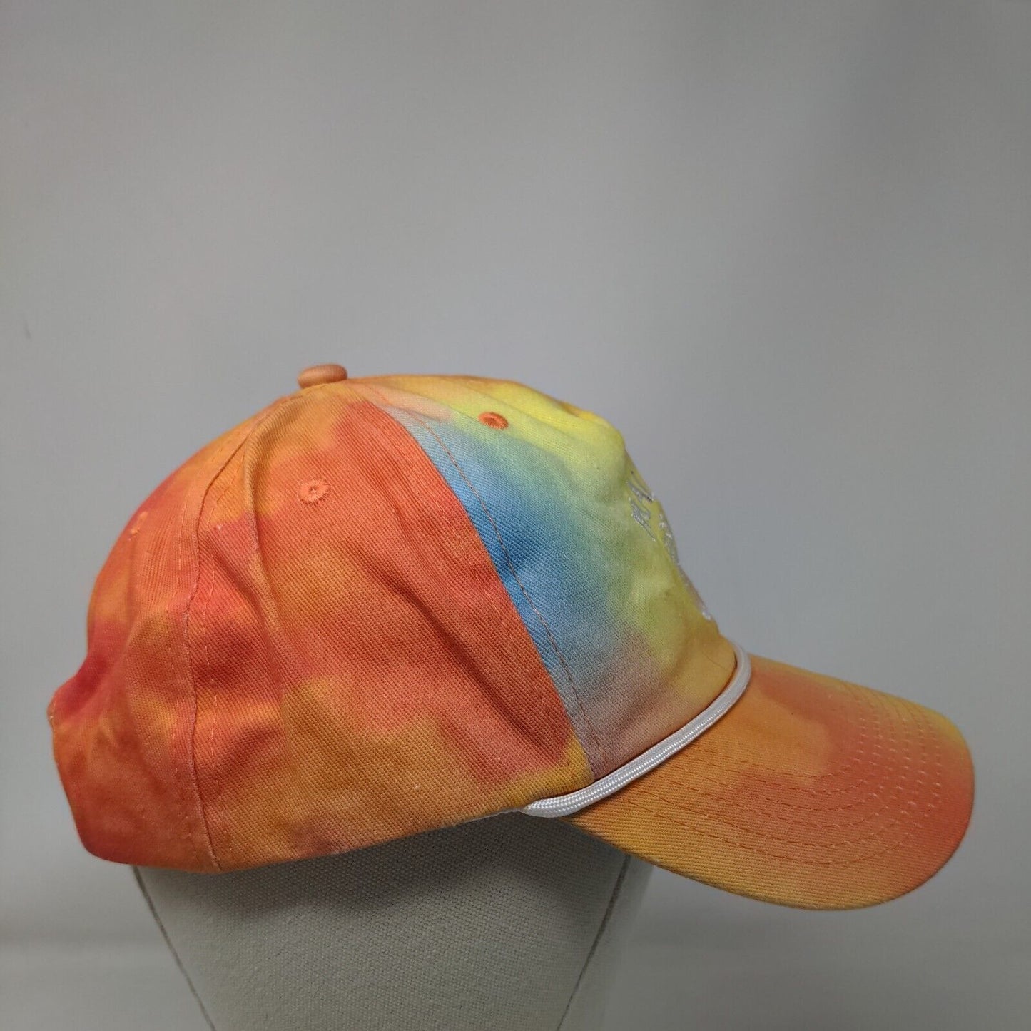 Malibu Snapback Hat Multicolor One Size Adjustable Embroidered Tie Dye Rope