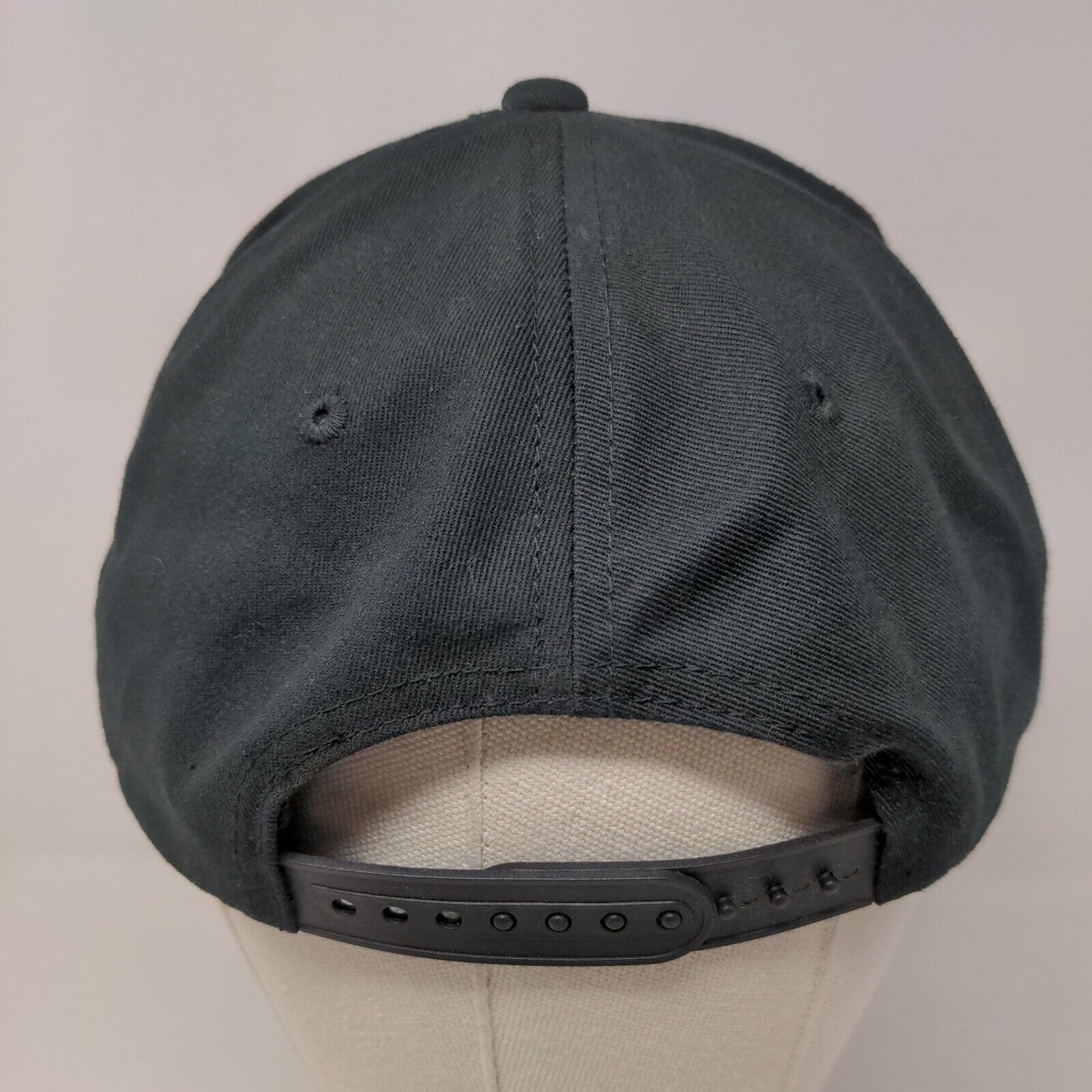 Unbranded Men's Snapback Hat Black Embroidered Gorilla Plaid Logo Cotton