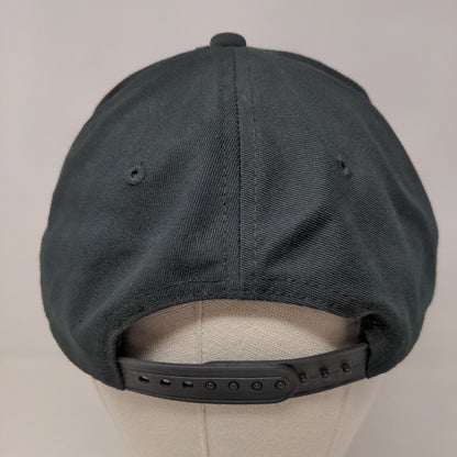 Unbranded Men's Snapback Hat Black Embroidered Gorilla Plaid Logo Cotton