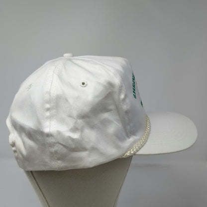 Four Seasons Trucker White One Size Hat Shrine Football NH VT Rope Snapback