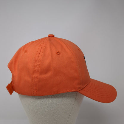 Letter W Strapback Hat Orange OS Adjustable Embroidered 6 Panel Outdoor Cap