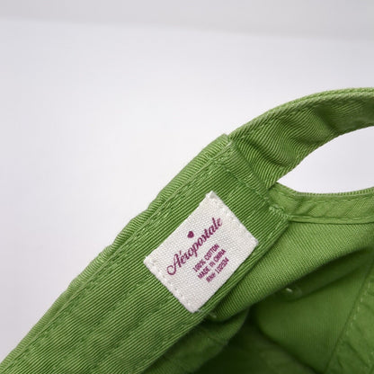 Aero 87 Slideback Hat Green One Size Adjustable Embroidered 6 Panel
