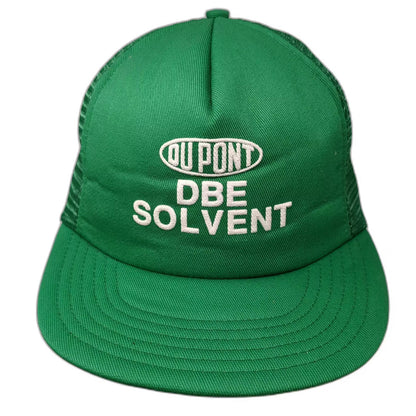 Paramount DuPont DBE Solvent Green OS Trucker Hat Snapback Made USA Vintage Mesh