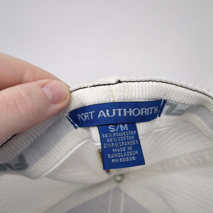 Roll Tribe Fitted Mesh Back Trucker Hat Blue S/M Embroidered Flexfit