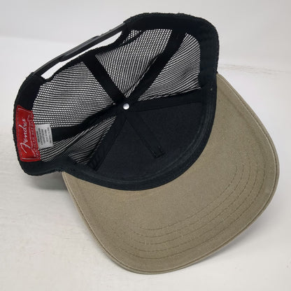 Fender Electric Guitars American Needle Trucker Hat Beige One Size Snapback Mesh