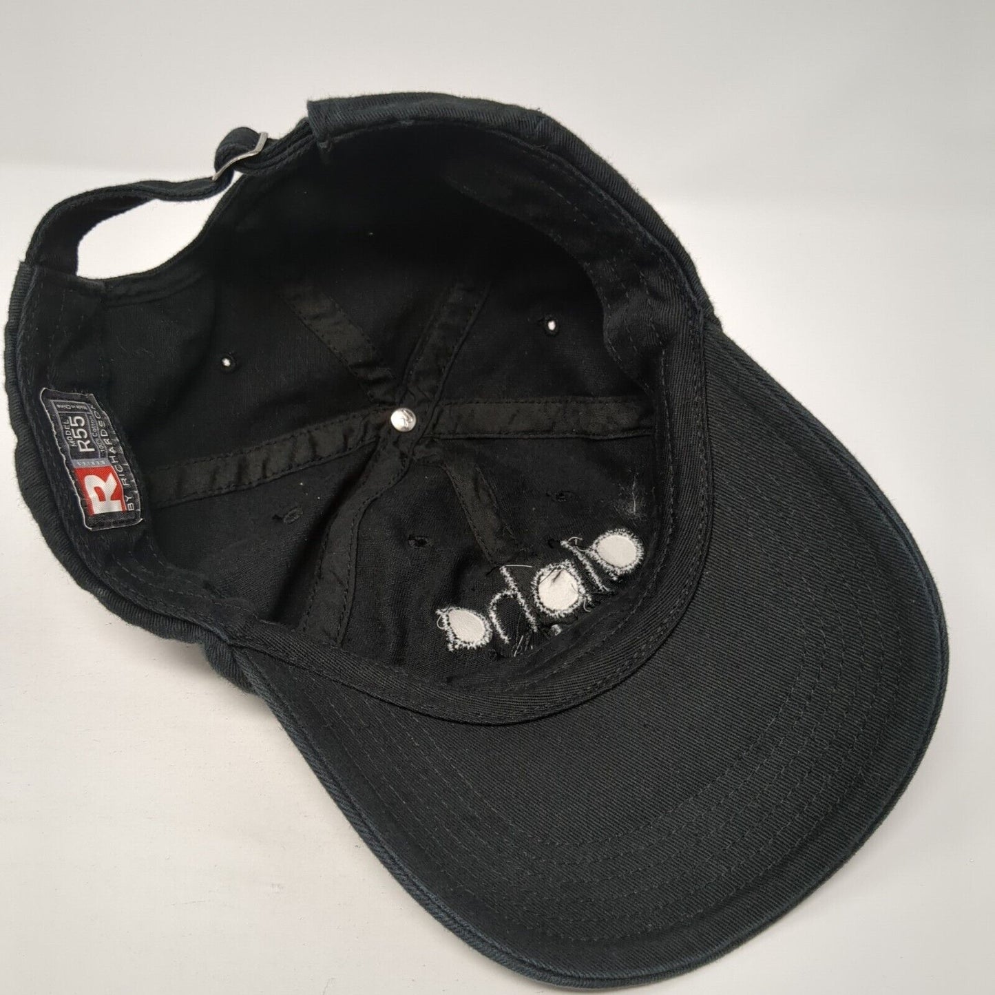 Alpha Phi Slideback Hat Black One Size Adjustable Embroidered R55 Richardson