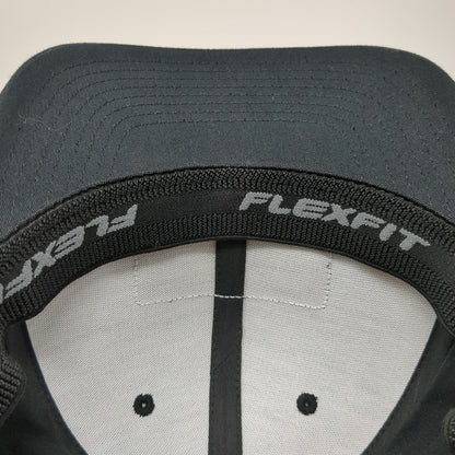 MTN OPS Baseball Cap Black M Flexfit Gray Patch Stretch Fit Performance Gear Hat