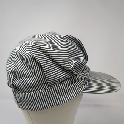 AJM International Snapback Blue One Size Hickory Stripe Railroad Engineer Hat