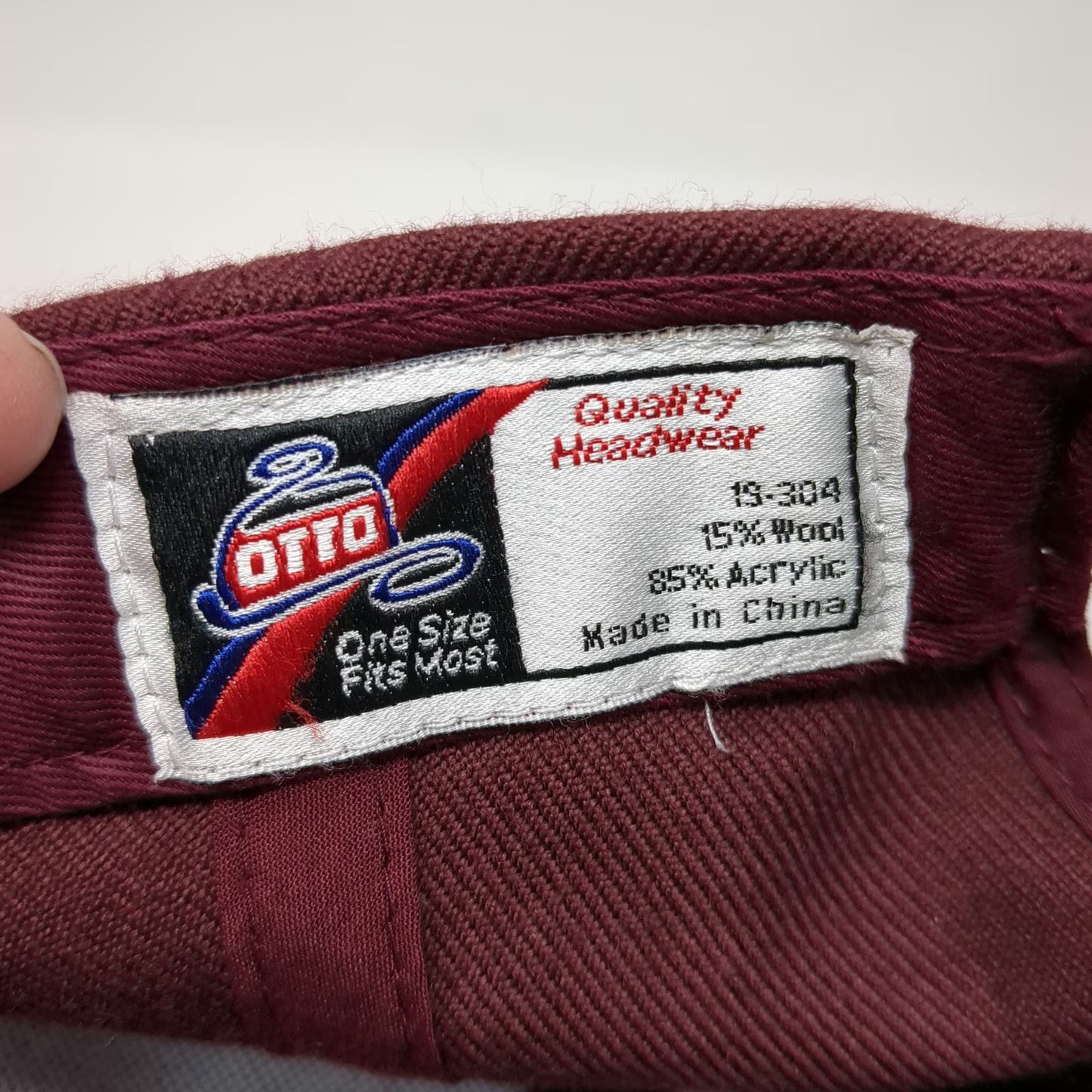 Otto Baseball Cap Red One Size Belmar Deli USA Italy Flag Embroidered Hat